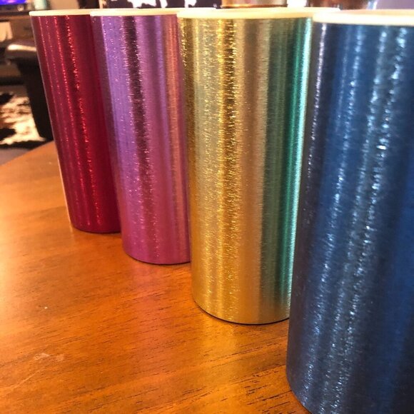 Aluminum tumbler cups with insert - set of four multi color - Picture 3 of 3